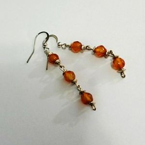 Carnelian gemstone earrings